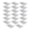 Kit - 20 Formas Assadeiras Lisa Estampada 0,6mm Pão Doce Alumínio 58 X 70 X 3,5 - Imeca