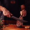 Faca Para Carne Churrasco Black Lâmina Inox Escurecido Cabo Madeira 10" - Tramontina 22841110