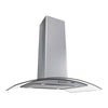 Coifa e Depurador Ilha em Inox e Vidro Curvo 90cm CIVC90 220V - Nardelli 50011410-2