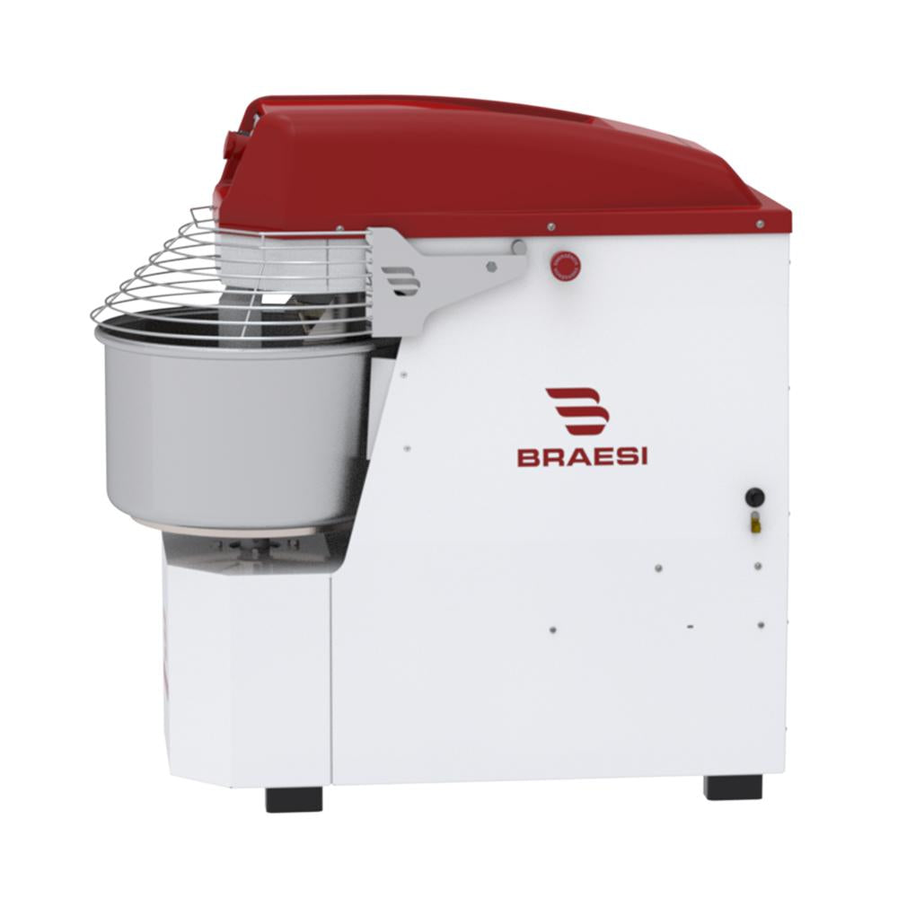 Amassadeira Espiral 25 Kg Masseira Industrial Epóxi 2 Velocidades Motor 2,5CV AES-25 G3 Trifásico 380T - Braesi B18420