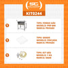 Kit - Forno Assador Refratário Gás Prp-900g + Grade Extra + Kit Gás - Progás