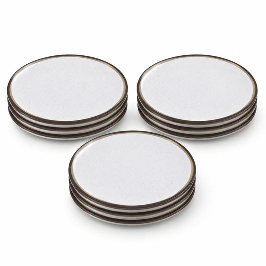 Jogo de Pratos Raso 25cm Canyon 12 Peças em Porcelana Decorada - Tramontina 96580132