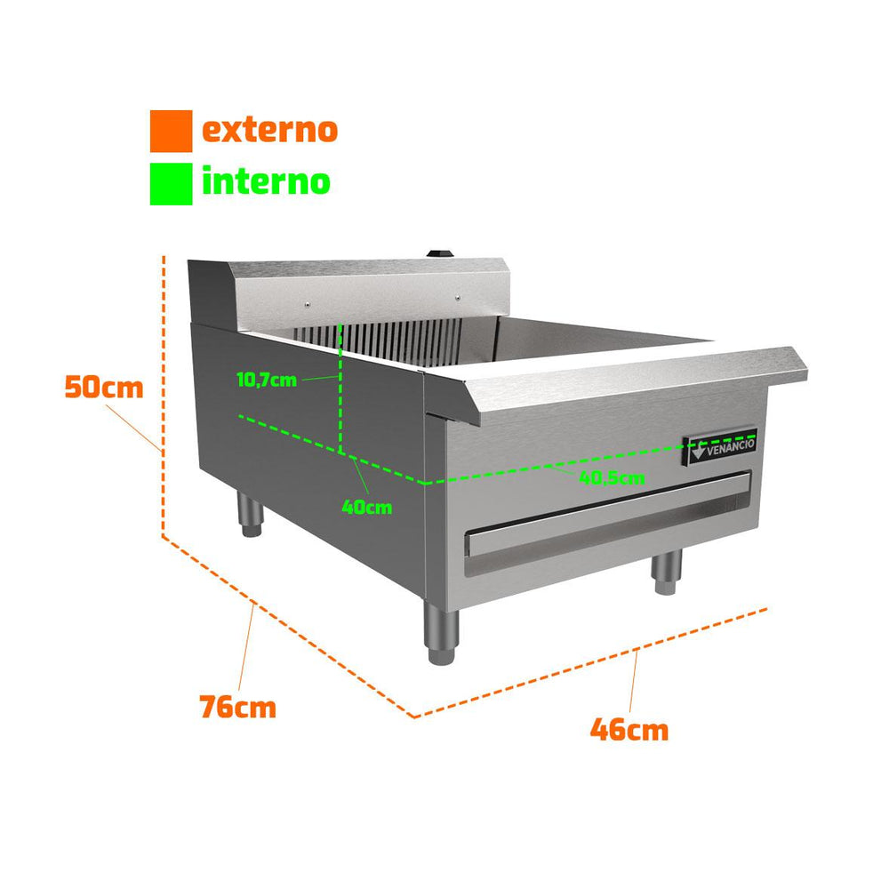 Conservador de Frituras e Alimentos Profissional Inox Elétrico 18 Prime PCF18E-ME 220V - Venâncio 25696