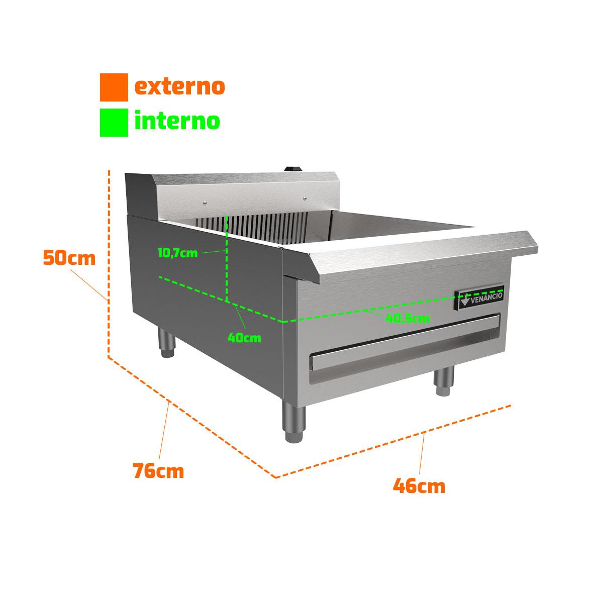 Conservador de Fritura Profissional Elétrico 18 Prime Inox PCF18E-ME 220V - Venâncio 25696