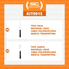 KIT - Jogo de Facas e Garfo Leme 72 Peças em Aço Inox Cabo Preto PBAG - Tramontina