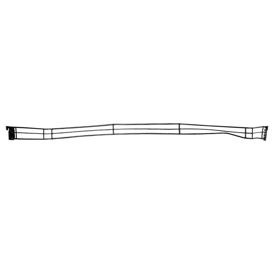 Kit - 4 Aparadores Aramados Em U Para Organização De Gôndola 30x91 Preto - SA Gôndolas