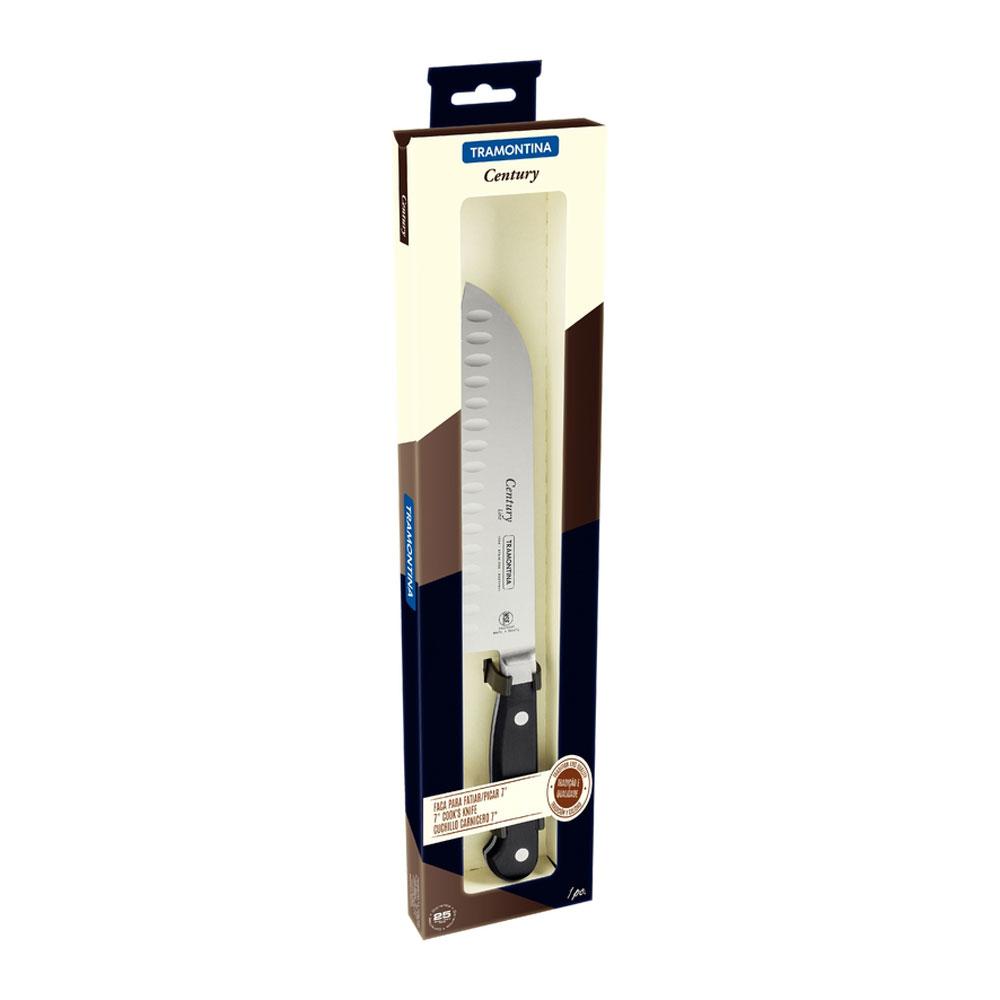 Faca Profissional Master Santoku Century Lâmina Aço Inox 7'' Polegadas - Tramontina 24020107