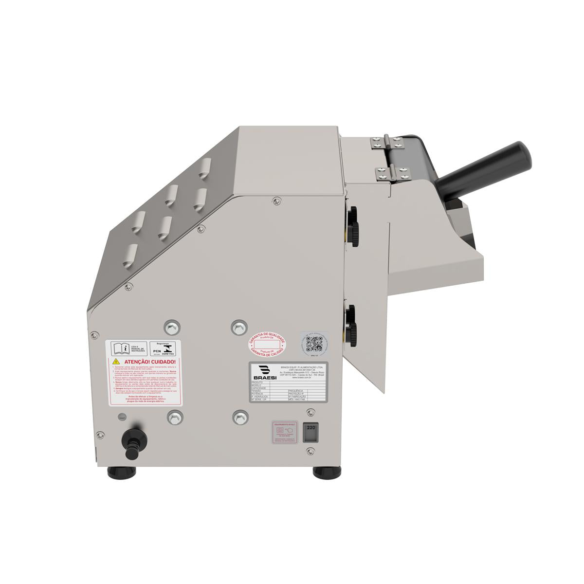 Ralador de Queijo Coco Industrial Elétrico 3 Discos Inox 150mm 1/3cv Brq-10 i Bivolt - Braesi B18744