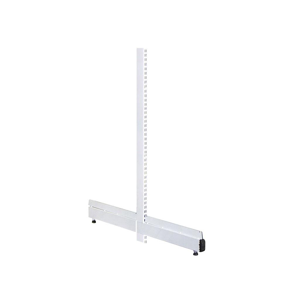 Conjunto Pé Central Coluna Para Gôndolas New Plus 1,40m Base 40cm - Sa Gôndolas