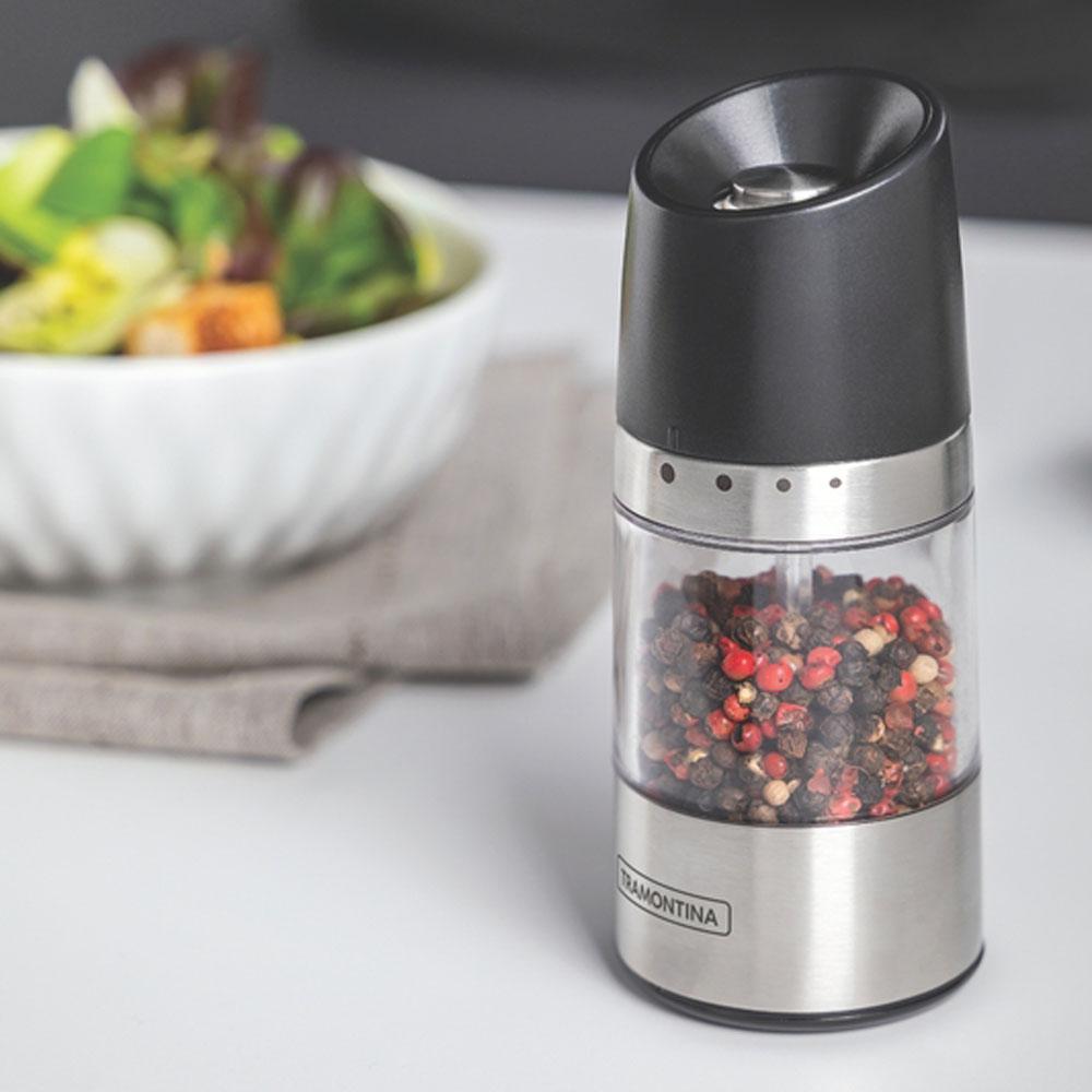 Moedor Saleiro Sal ou Pimenta Realce em Acrílico e Aço Inox  - Tramontina 61653100