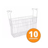 Kit - Freezer Horizontal Tampa de Vidro 405/505 Litros Nf55 - Metalfrio 127v + 10 Cestos Nextgen Branco