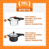 Kit - Panela de Pressão 6l Aço Linha Solar + Panela de Pressão 4,5l Vancouver Grafite - Tramontina