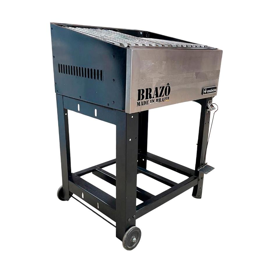 SEMINOVO - Churrasqueira Portátil Grelhado Char Broiler Parrilla Brazô Carvão/lenha VCB60 - Venâncio