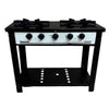 SEMINOVO - Fogão Industrial 2 Bocas Duplas a Gás Branco com Forno Azul Bravo BR2BF – Venâncio