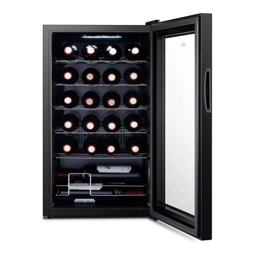 Kit Adega De Vinho 24 Garrafas Climatizada Painel Touch EAC24G 220V + Abridor Elétrico Preto - EOS