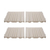Kit - Estrado Piso Plástico (4 Un = 1m²) 4,5x50x50 Natural - Della Plast