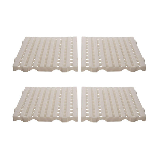 Kit - Estrado Piso Plástico (4 Un = 1m²) 4,5x50x50 Natural - Della Plast