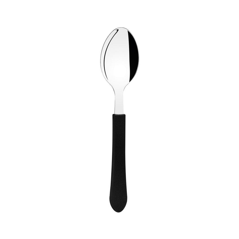 Kit 12 Colheres de Sobremesa Leme Com Lâmina Em Aço Inox Cabo Preto Cspbag - Tramontina