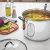Caldeirão Astro Silicone em Aço Inox Fundo Triplo Tampa de Vidro 30 cm 15,2 l - Tramontina 62125300