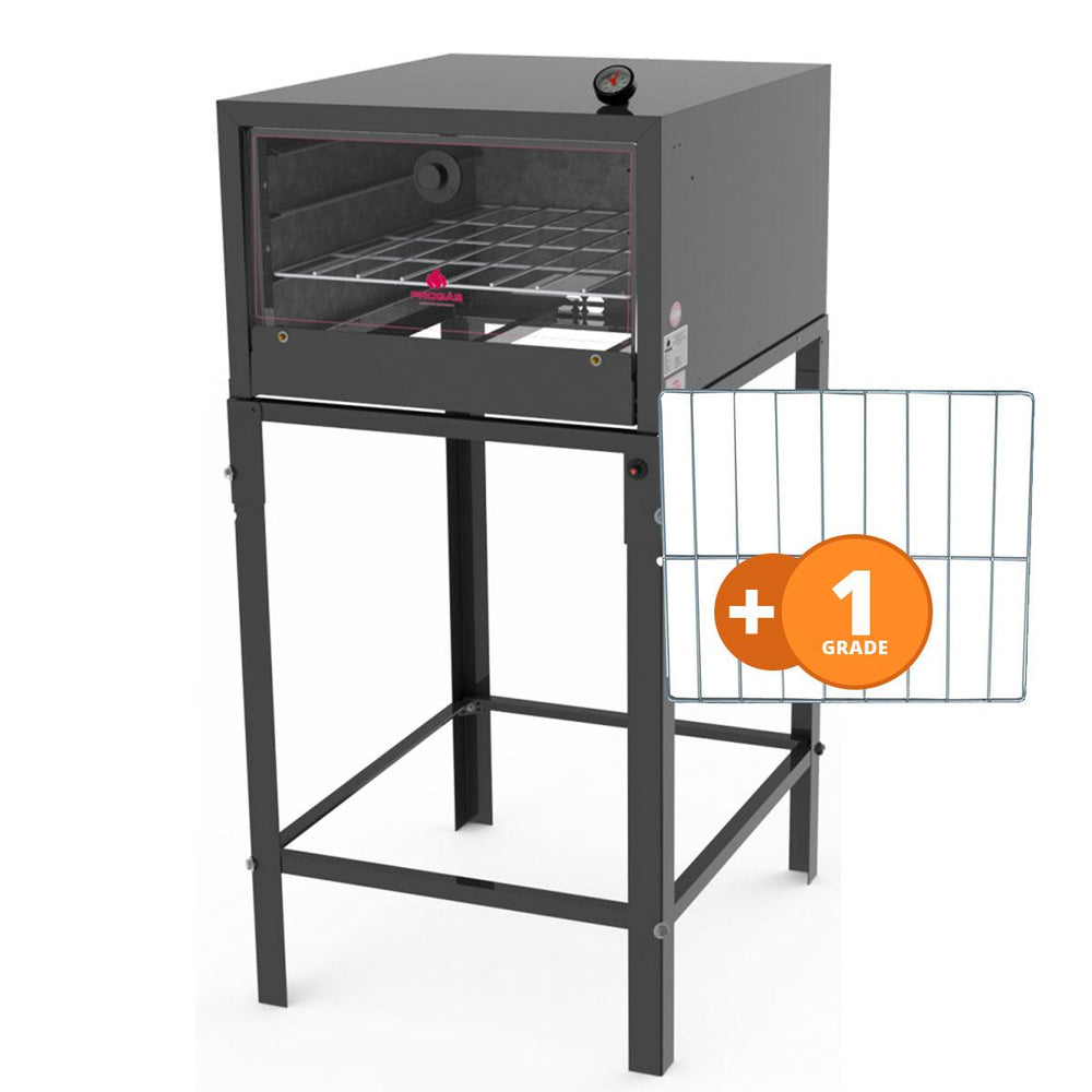 Kit Forno De Lastro a Gás Refratário Com Cavalete FSP-6800 AT + Grade Extra - Progás