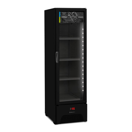 Cervejeira Expositor Vertical Porta de Vidro 293/337 Litros Vn28ah All Black 127v - Metalfrio