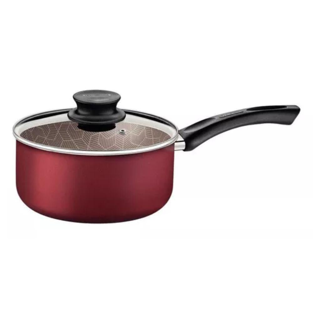 Panela Paris Alumínio Antiaderente Vermelho 2,1l Com Colher Para Servir Tramontina