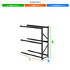 Mini Porta Pallet Slim 1,80x0,60x2m Sem Plano Continuação - Sa Gôndolas