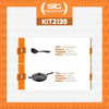 Wok Com Cabo Loreto Alumínio Antiaderente 3,3l Grafite Com Espumadeira Tramontina