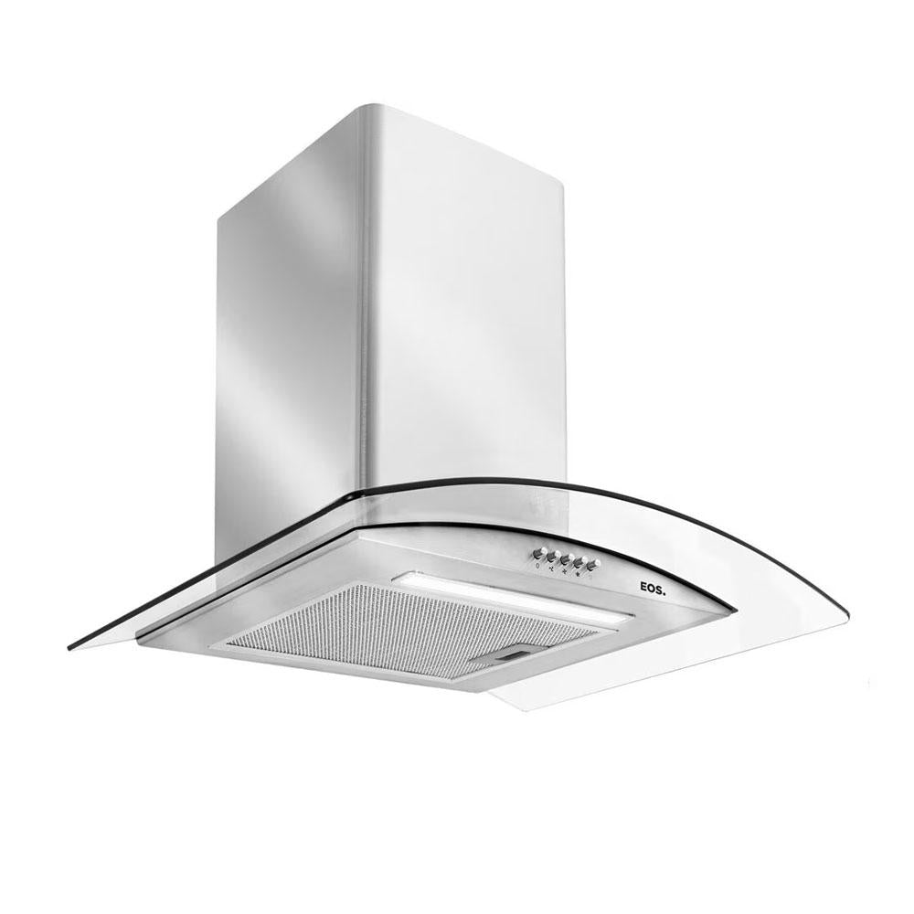 Coifa e Depurador De Parede Inox Com Vidro Curvo 60cm ECO60PV 220V - EOS B163422