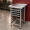 Mesa Bancada Total Inox 430 8 Níveis Prp-004 Progás + 4 Assadeiras Pão Francês 4 Ondas 35x35 - Imeca