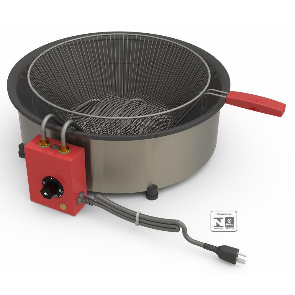 Tacho Fritador de Mesa Elétrico 14L Óleo PR-14E 127V Progás e Cortador de Legumes