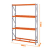 Mini Porta Pallet Inicial Mpp4ncpi 180x80x300cm Estante Para Armazenagem Com plano 500kg Sa Gôndolas