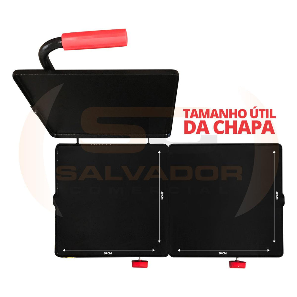 Chapa Sanduicheira a Gás Com Prensa Profissional e Gaveta Móvel PR-700G - Progás P24826