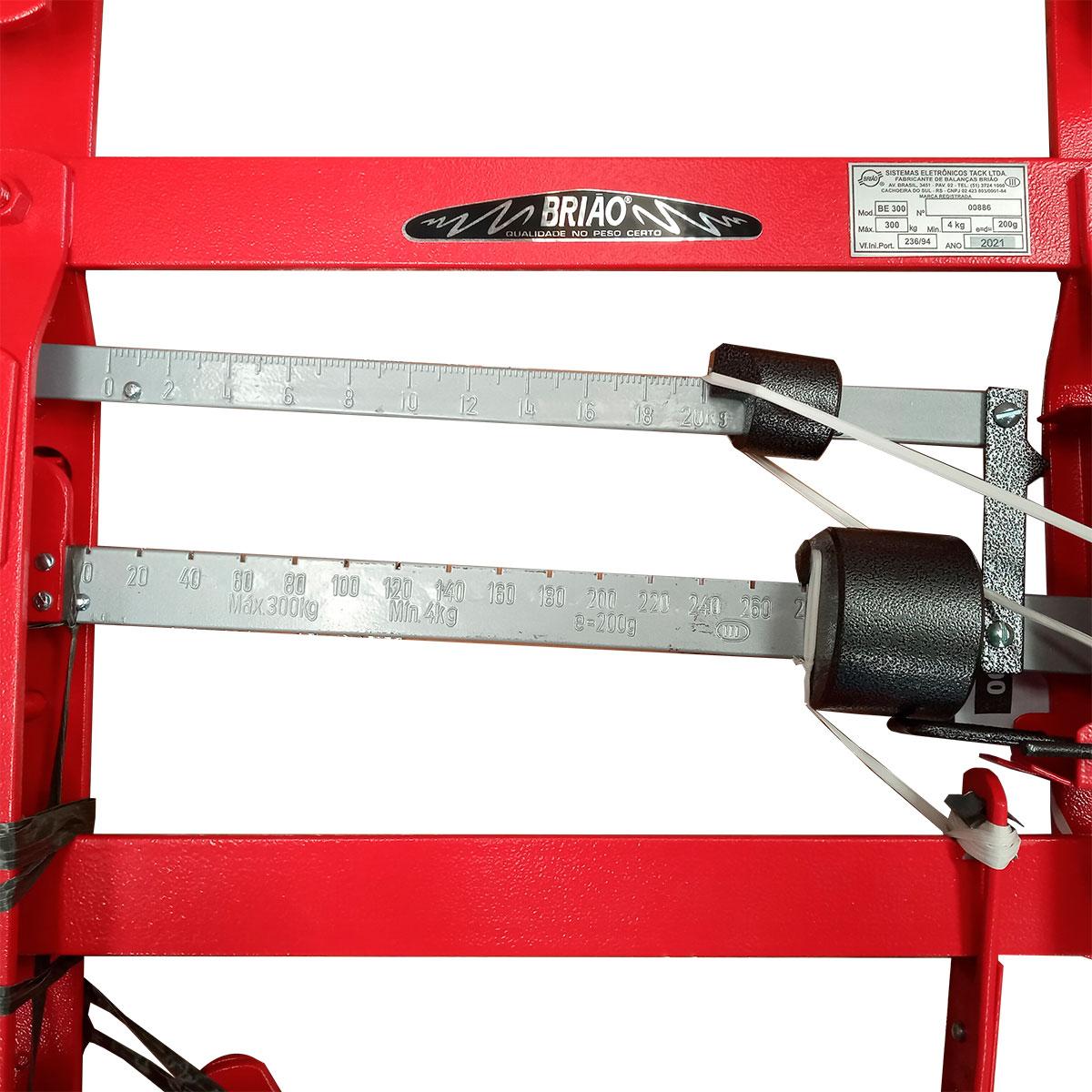 Balança Estadeira Manual Para Frigoríficos e Açougues Capacidade 300kg Be300 - Brião