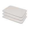 Conjunto 3 Bandejas Plásticas Self-Service Refeição 48 x 32,5 x 2 BR-100 Branca - Della Plast