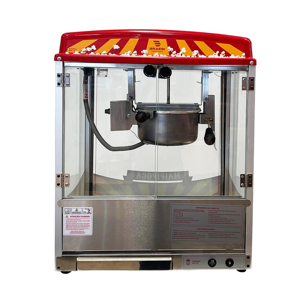 Semi - Máquina Pipoqueira Profissional Comercial Elétrica Inox BMP-150 220v - Braesi