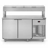 Balcão de Seviço Refrigerado Condimentador 150cm Com 5 Cubas de 1/2 Bsrc1500 220v - Refrimate