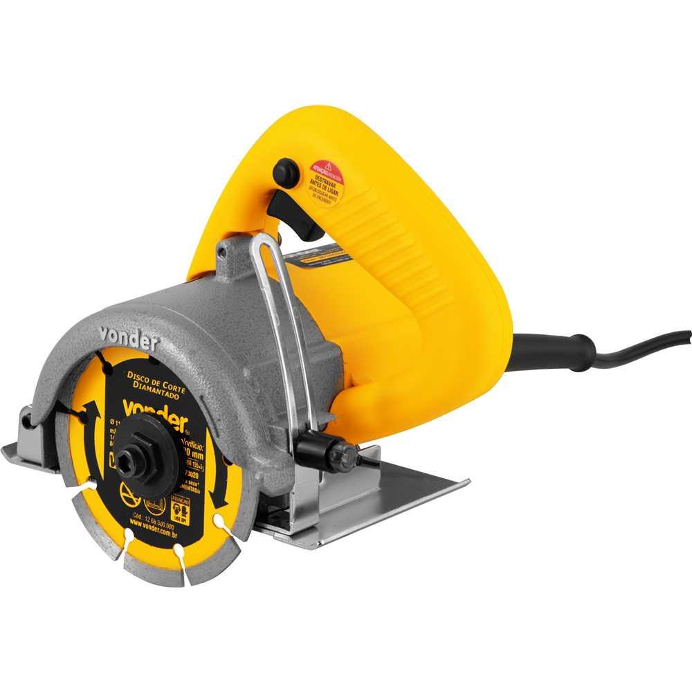 Serra Mármore Profissional 110mm Com Disco 1300w Smv1300 220v - Vonder 6001130002