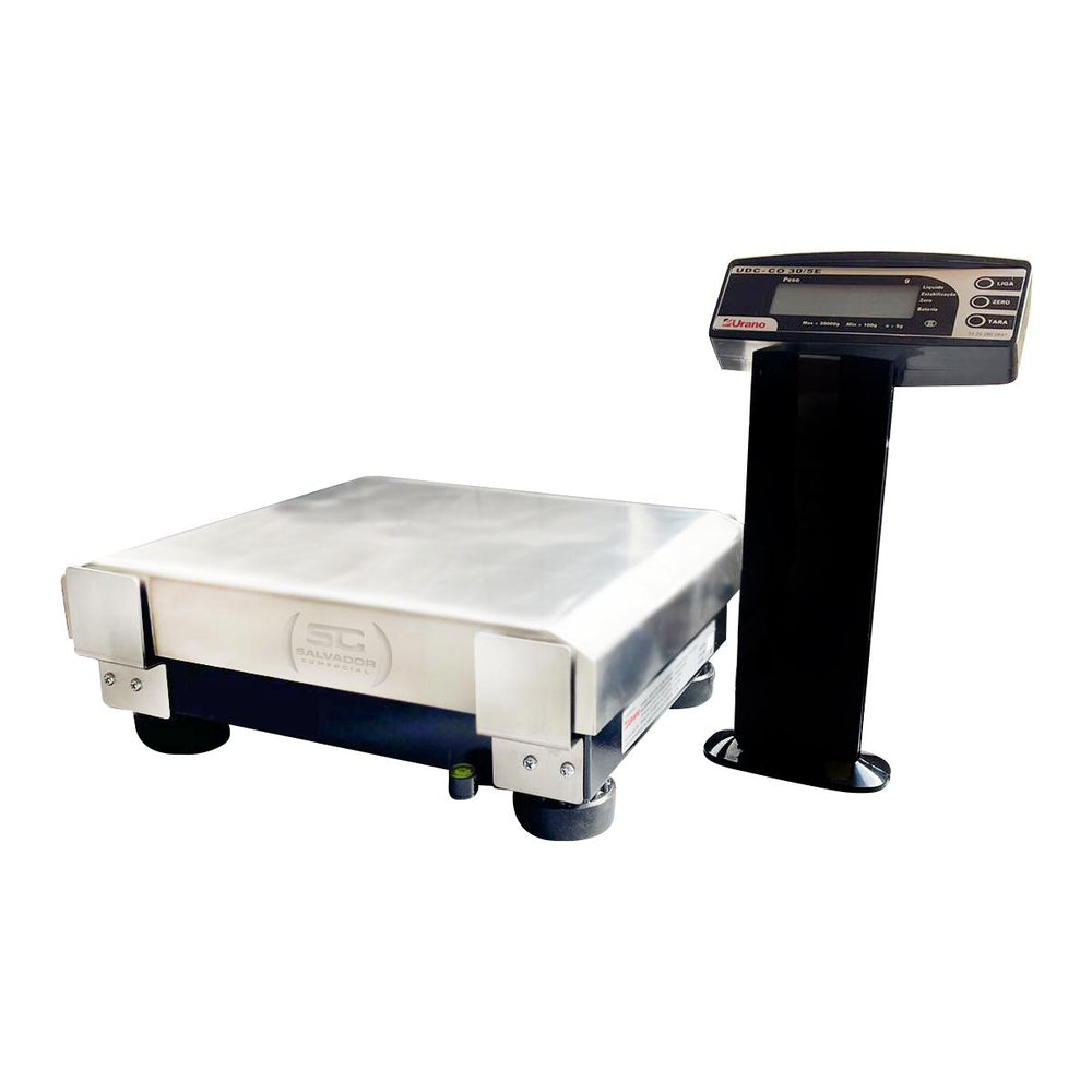 Balança Profissional para Check-out 30/5g Serial e USB 33×28 30kg UDC CO-E Bivolt – Urano