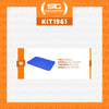 Conjunto 10 Bandejas Plásticas Self-Service Refeição 48 x 32,5 x 2 BR-100 Azul - Della Plast