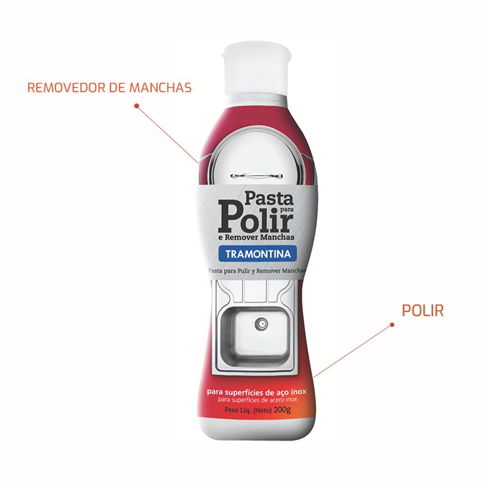 Pasta Para Polir e Remover Manchas em Inox, Esmaltadas ou Pintadas 200g - Tramontina 60900000