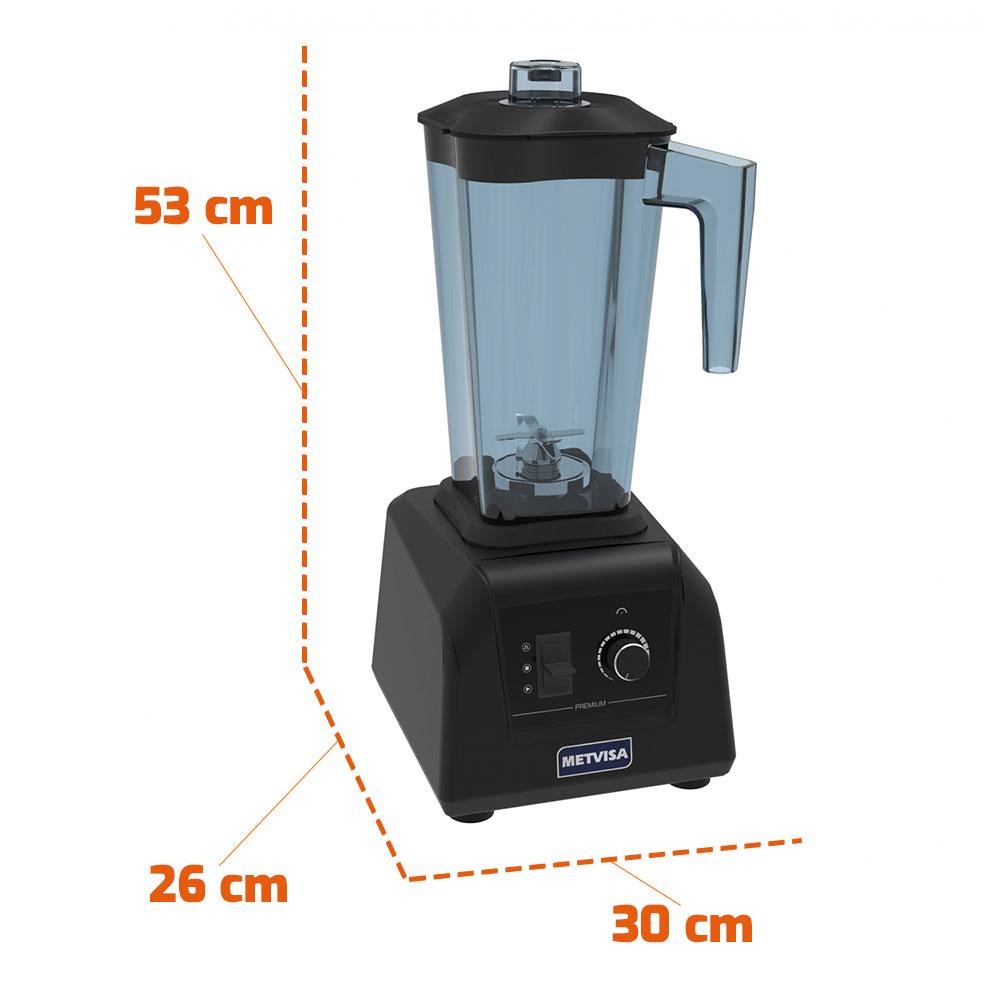 Liquidificador Blender Profissional Alta Rotação 2,8 Litros 25000 RPM 1200W BLA2,8 220V - Metvisa