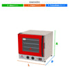 Forno Turbo Prp-004 g2 220v Vermelho + Bancada Mes-004 Progás + 4 Assadeiras Cimapi