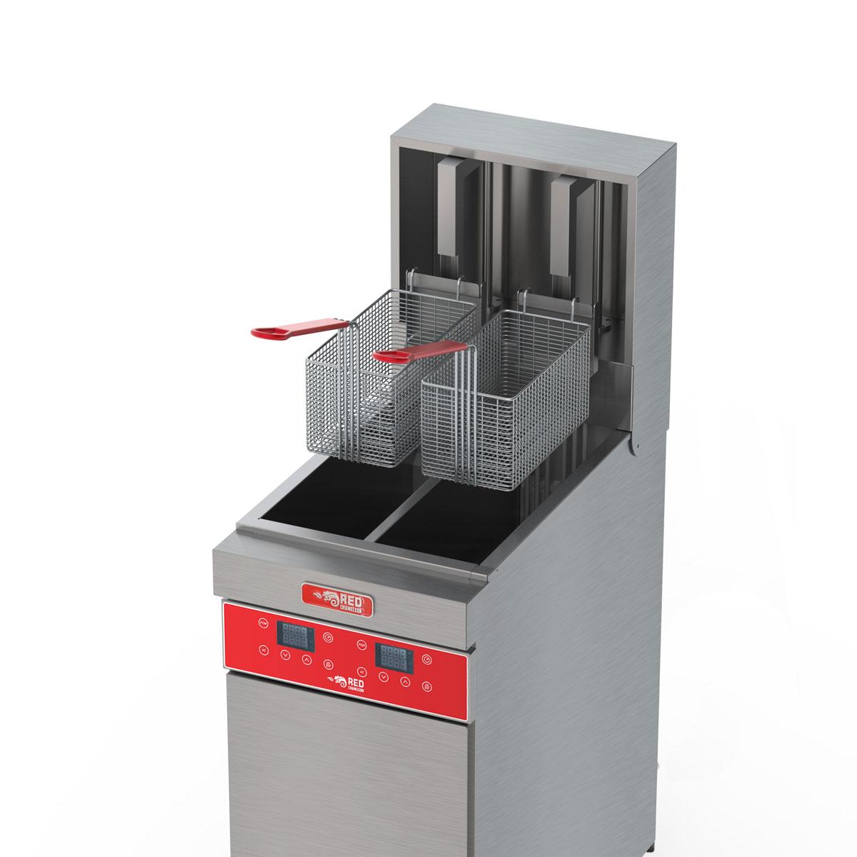 Fritador Elétrico Automática Bipartida 25l Trifásica FEAB25-3t 380t - Red Chameleon 418124-7