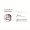 Jogo de Panelas Solar Ceramic Aço Inox Fundo Triplo Rev Interno Cerâmico 4 Peças Tramontina 65120026