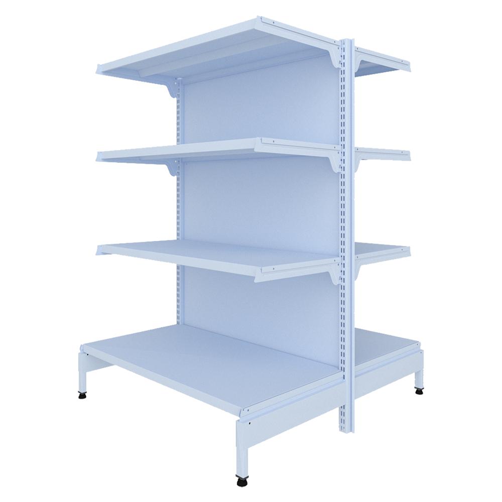 Gôndola Prateleira New Plus 1,40 Central Inicial GCI - Sa Gôndolas Porta Etiquetas Rosa