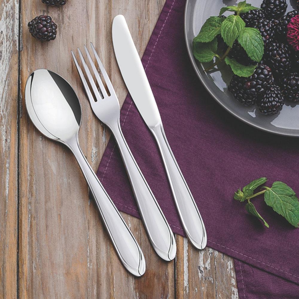 Kit  Jogo de Faca e Garfo Luxo Laguna 12 Peças em Aço Inox ITOP - Tramontina