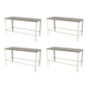 Kit - 4 Mesa Panificadora Desmontável 600x870x1600 Mbr-015 - Braesi