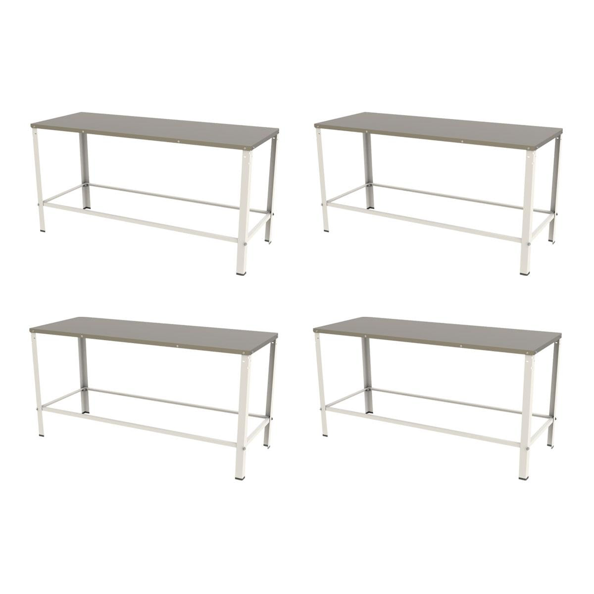 Kit - 4 Mesa Panificadora Desmontável 600x870x1600 Mbr-015 - Braesi