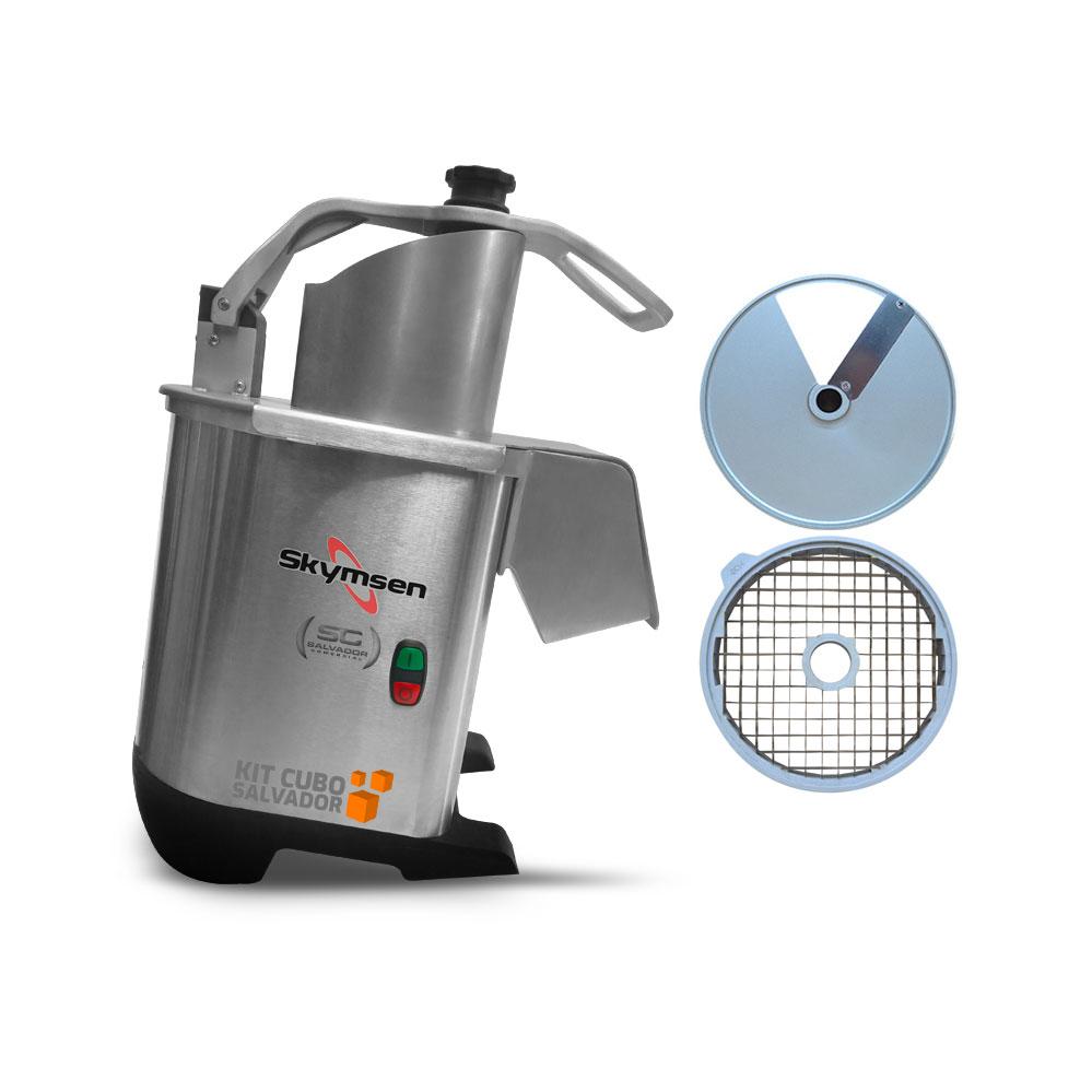 Processador de Alimentos Corte Fatias 14mm e Cubos 14mm 14x14x14mm PA7 PRO Bivolt - Skymsen
